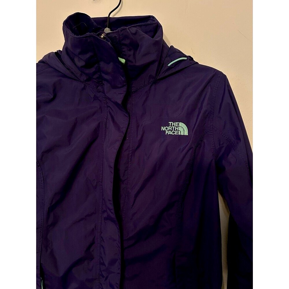The Northface Hyvent Windbreaker Dark Purple Water Repellent Size XS - Picture 2 of 4